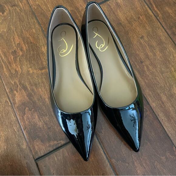 Sam Edelman Wanda Pointed Toe Flats in Black - Picture 2 of 6